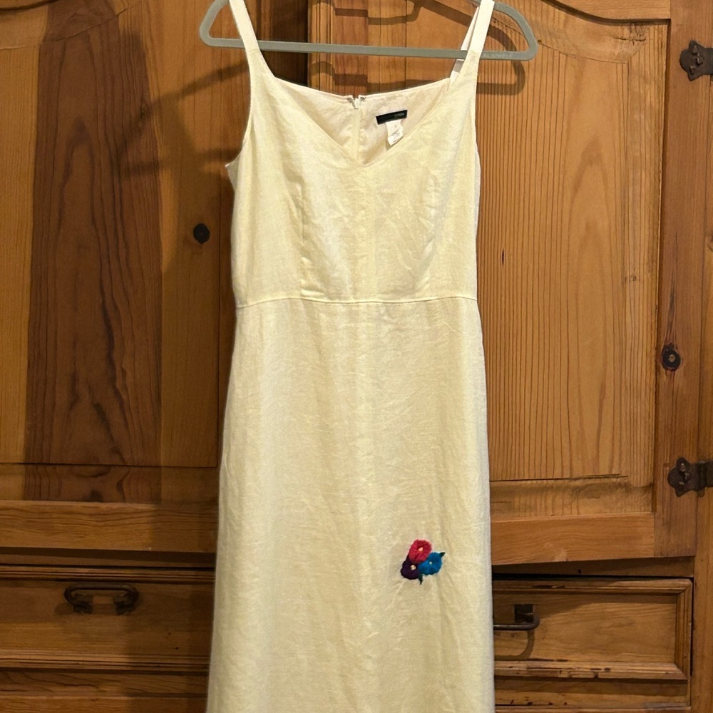 J. Crew pale yellow sundress size 6